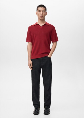 MANGO MAN Shirt in Red