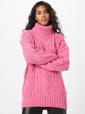 River Island Sweater in Pink: front