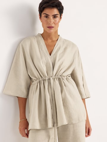 Cellbes of Sweden Kimono in Beige: voorkant