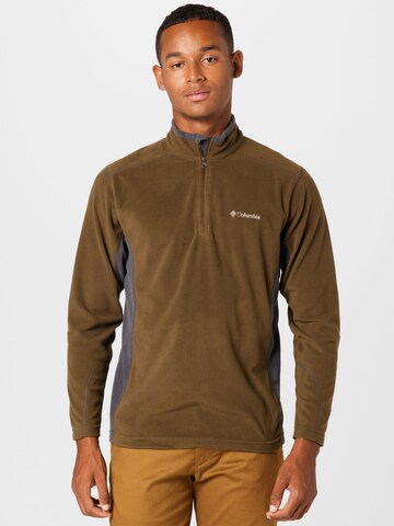 COLUMBIA Spordipullover 'Klamath Range II', värv roheline: eest vaates