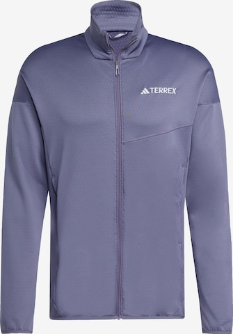 Veste en polaire fonctionnelle 'Xperior' ADIDAS TERREX en violet : devant