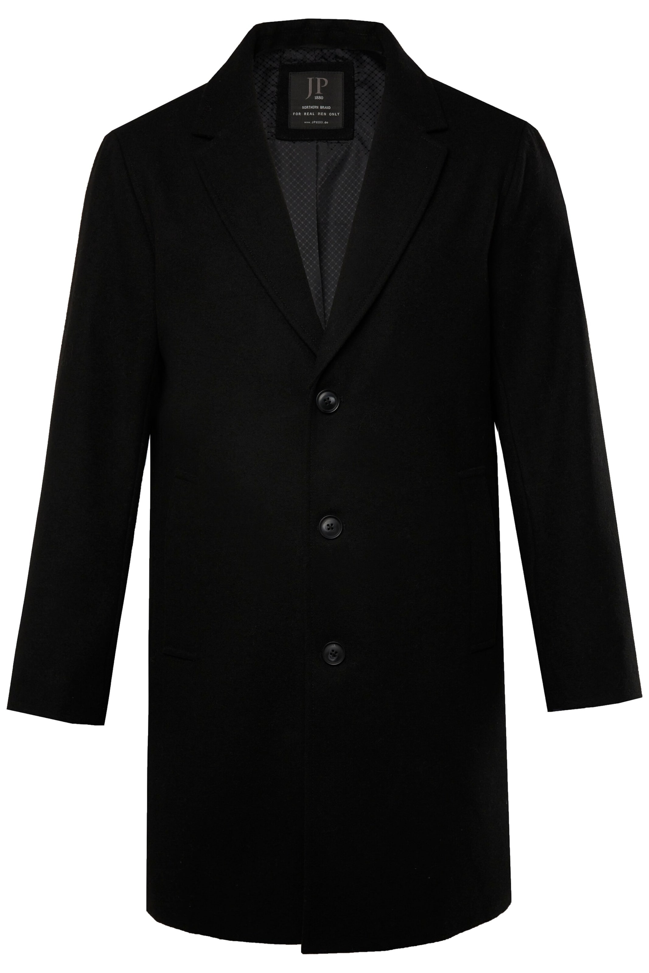 JP1880 Tussenjas in Zwart: voorkant