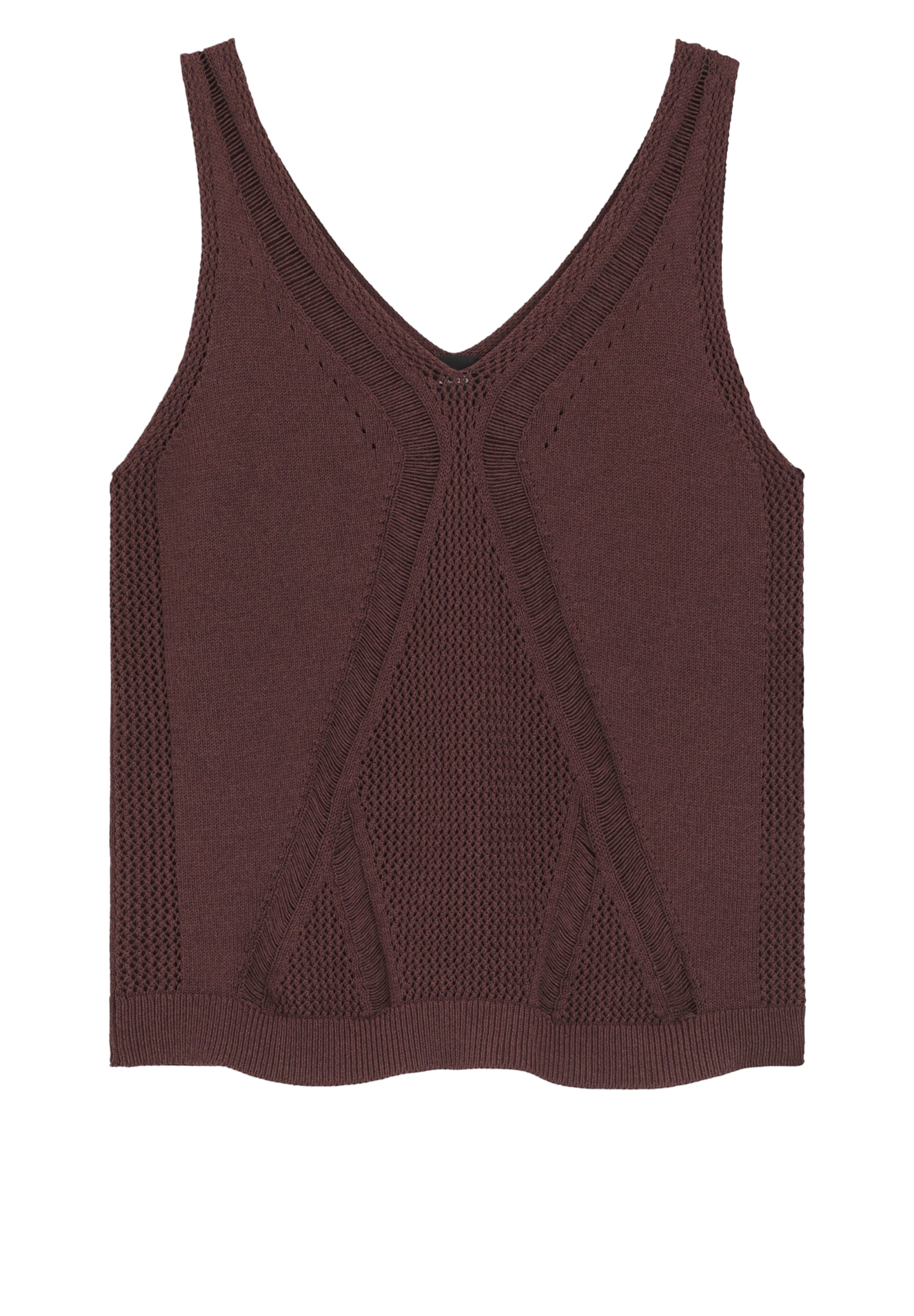 BOSS Stricktop in S in braun, Produktansicht