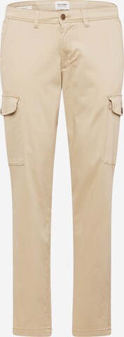 JACK & JONES Cargobroek 'OLLIE BOWIE' in Beige: voorkant