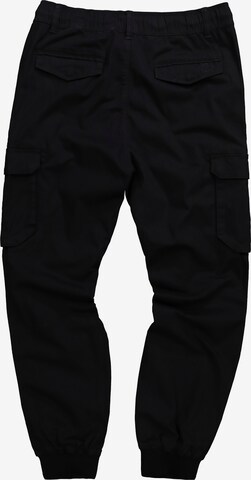 JP1880 Tapered Cargohose in Schwarz