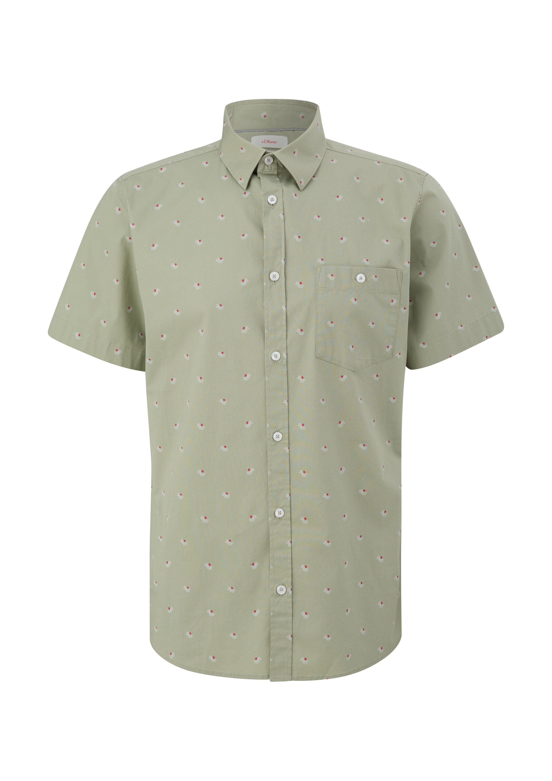 Coupe slim Chemise s.Oliver en vert : devant