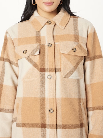 RIP CURL Between-Seasons Coat 'BREEZE CHECK' in Beige