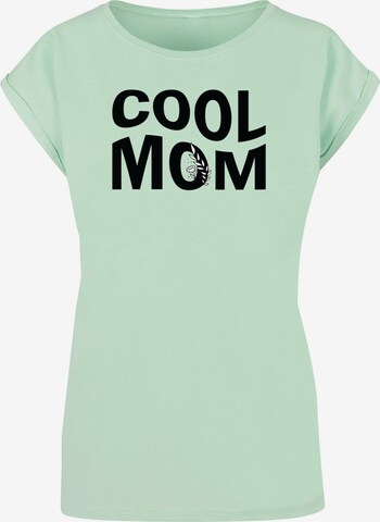 Merchcode Shirt 'Mothers Day - Cool Mom' in Groen: voorkant