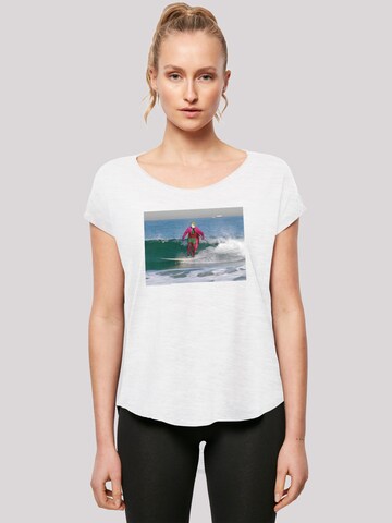 T-shirt 'Batman TV Series Joker Surfing' F4NT4STIC en blanc : devant