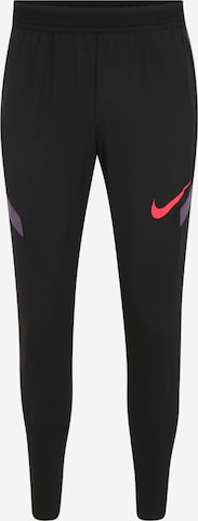 NIKE Workout Pants 'Strike' in Black: front