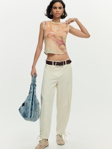 Desigual T-shirt i beige