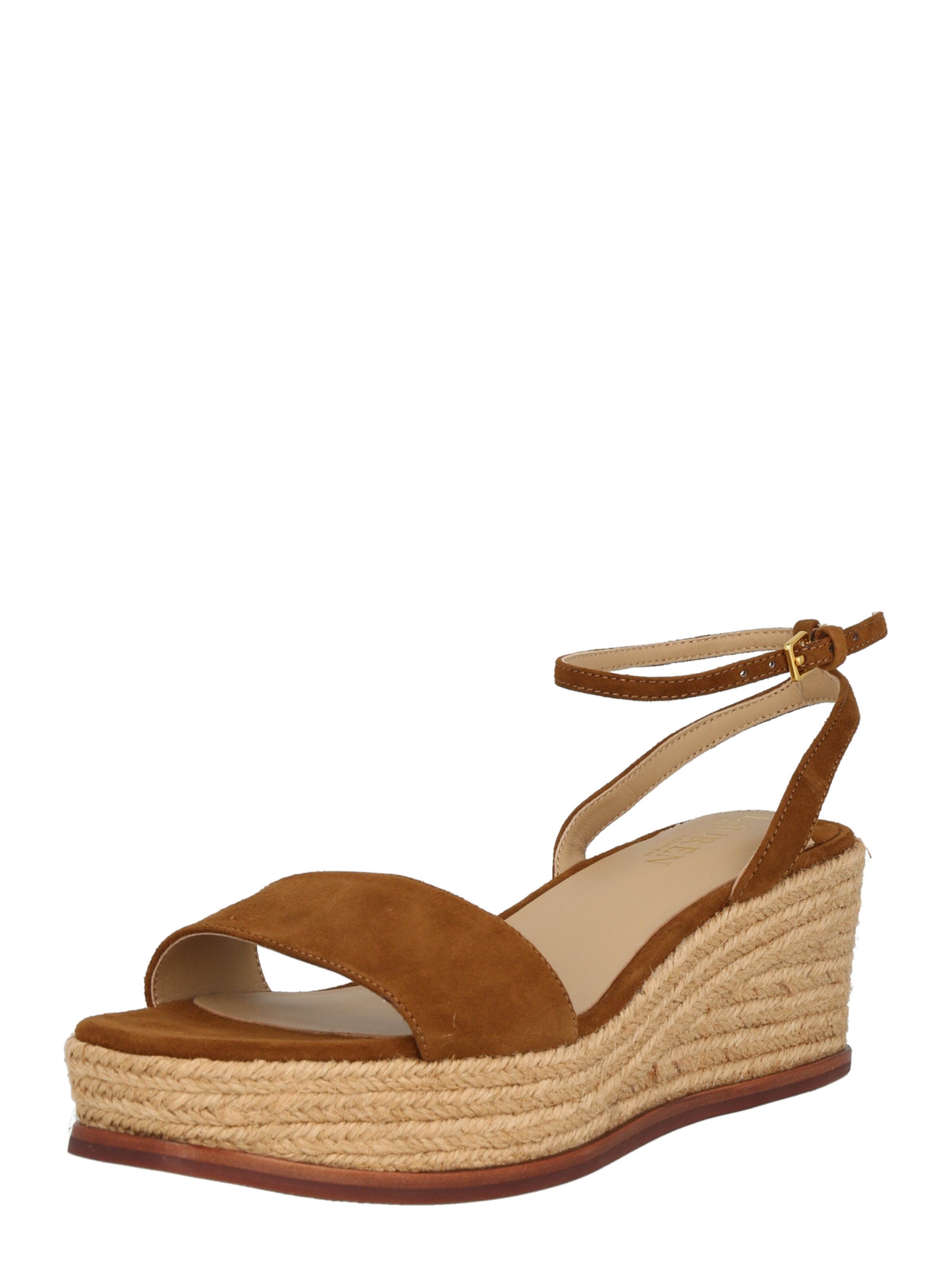 Lauren Ralph Lauren Σανδάλι 'LEONA' σε καφέ: μπροστά