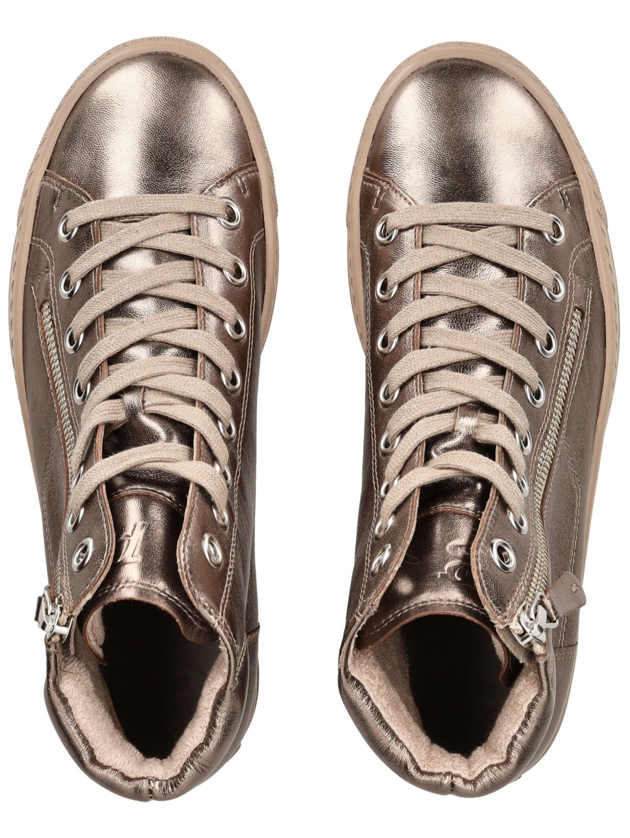 Paul Green Sneakers hoog in Beige