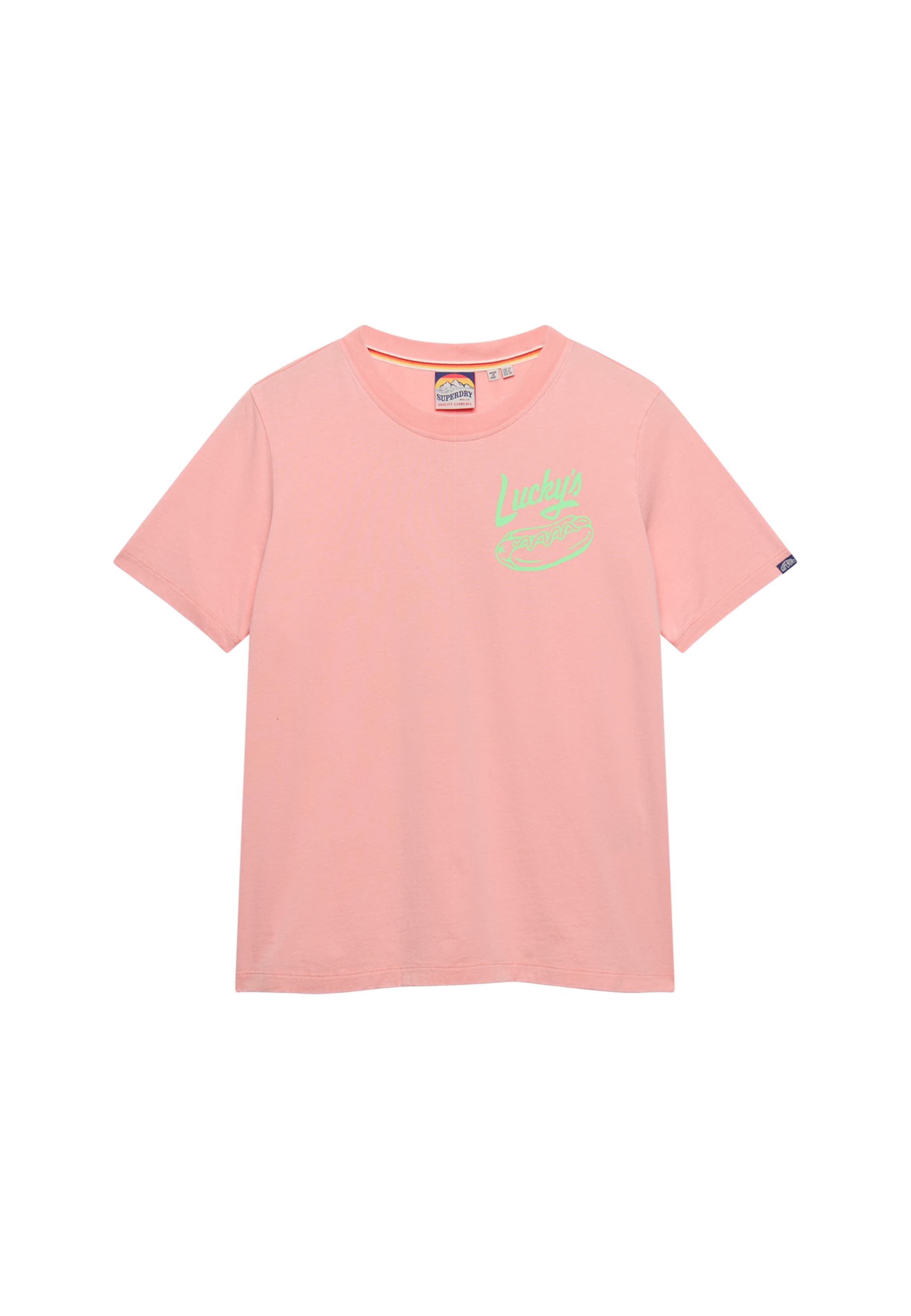 T-shirt 'Roadside Trade' Superdry & Co en rose : devant
