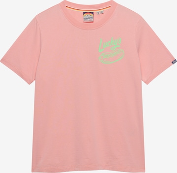 T-shirt 'Roadside Trade' Superdry & Co en rose : devant