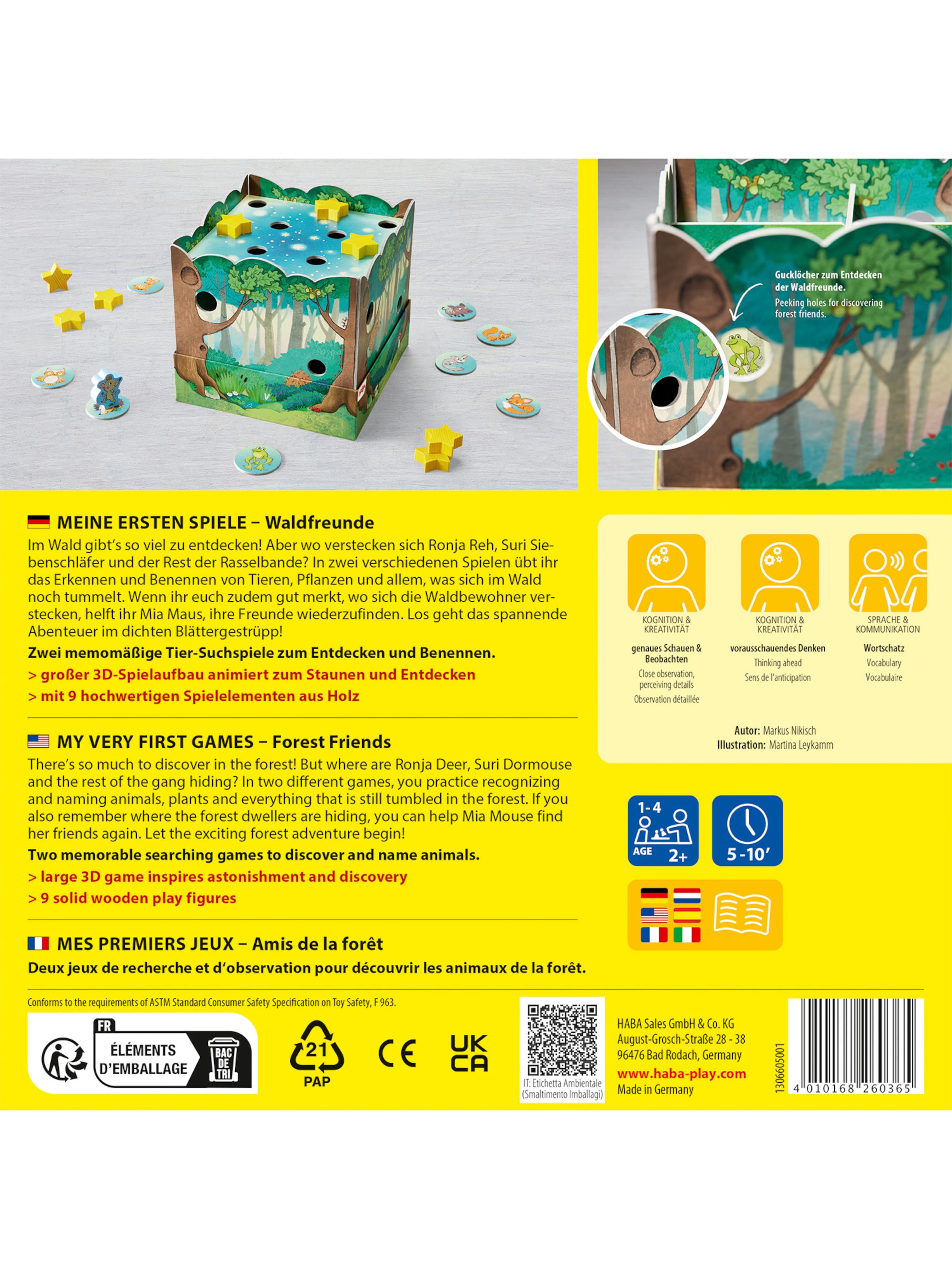 HABA Game ' Entdecker-Bausteine Farben ' in Mixed colors