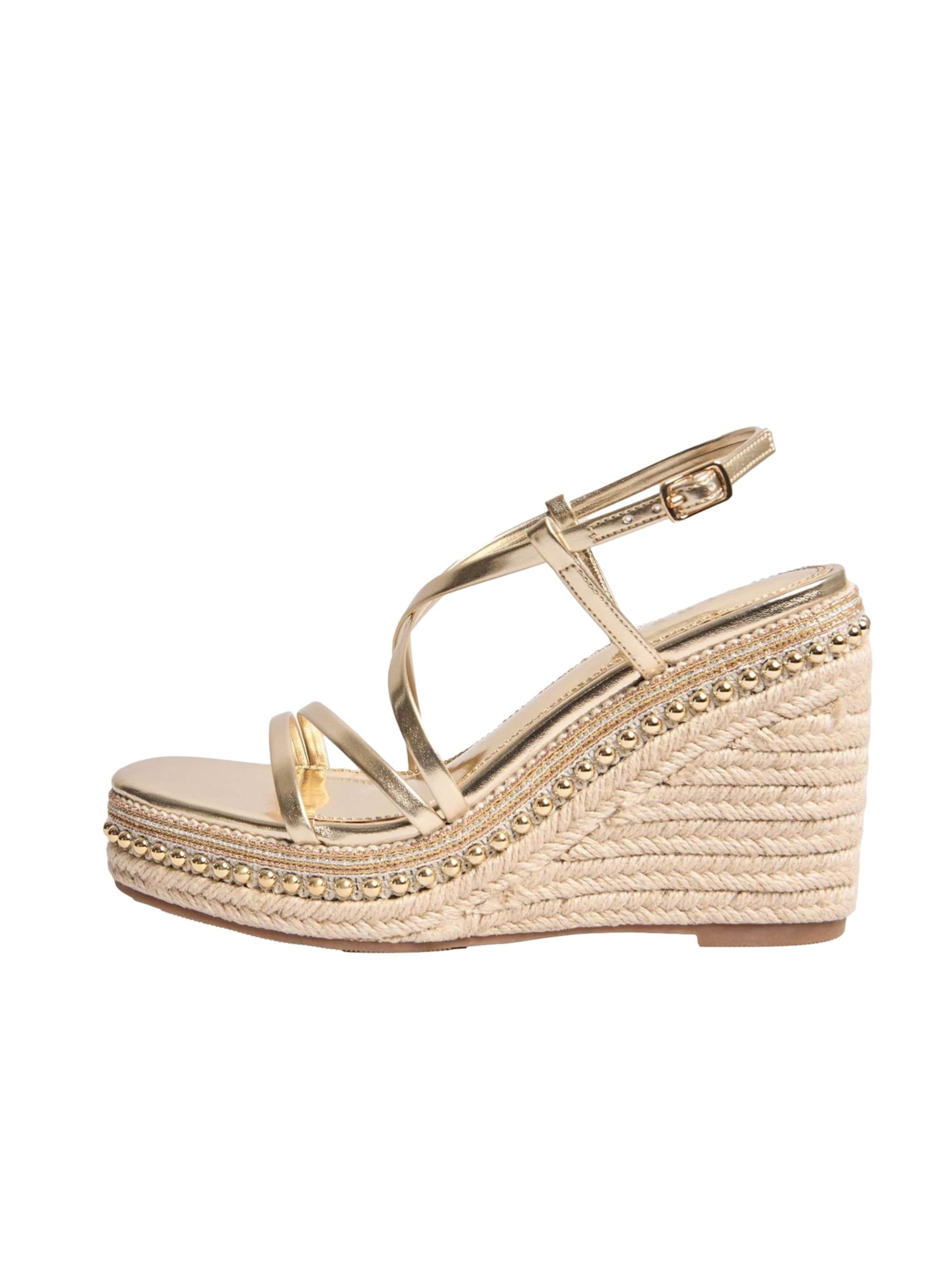 Lipsy Sandalen met riem in Goud: voorkant