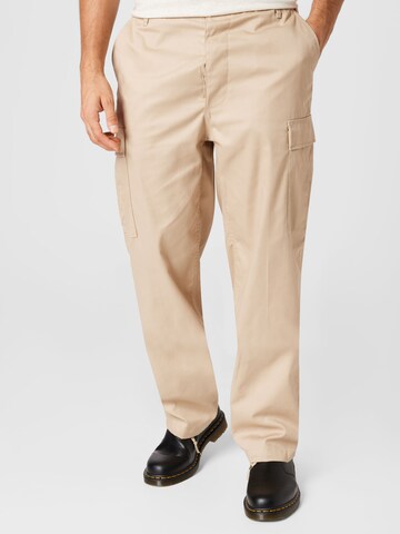 Regular Pantalon cargo Brandit en beige : devant