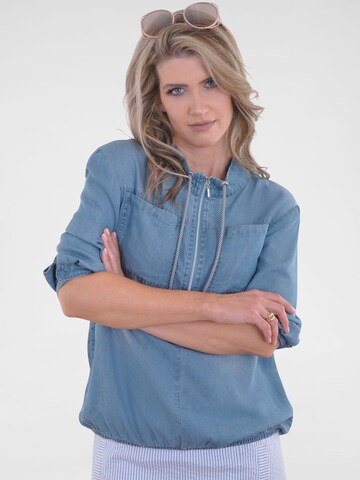 Navigazione Blouse in Blauw: voorkant