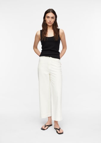 Wide Leg Jean COMMA en beige : devant