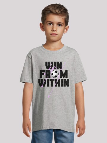 F4NT4STIC Shirt 'Win From Within Soccer Splash Lilac' in Grey: front