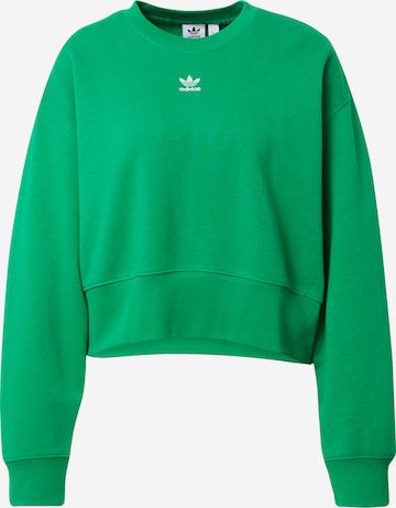 ADIDAS ORIGINALS Sweatshirt 'Adicolor Essentials Crew' in Groen: voorkant