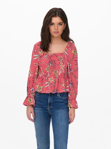 ONLY Blouse in Roze: voorkant