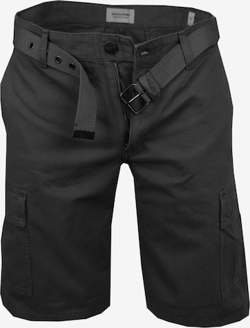 JACK & JONES Regular Cargo Pants in Black: front