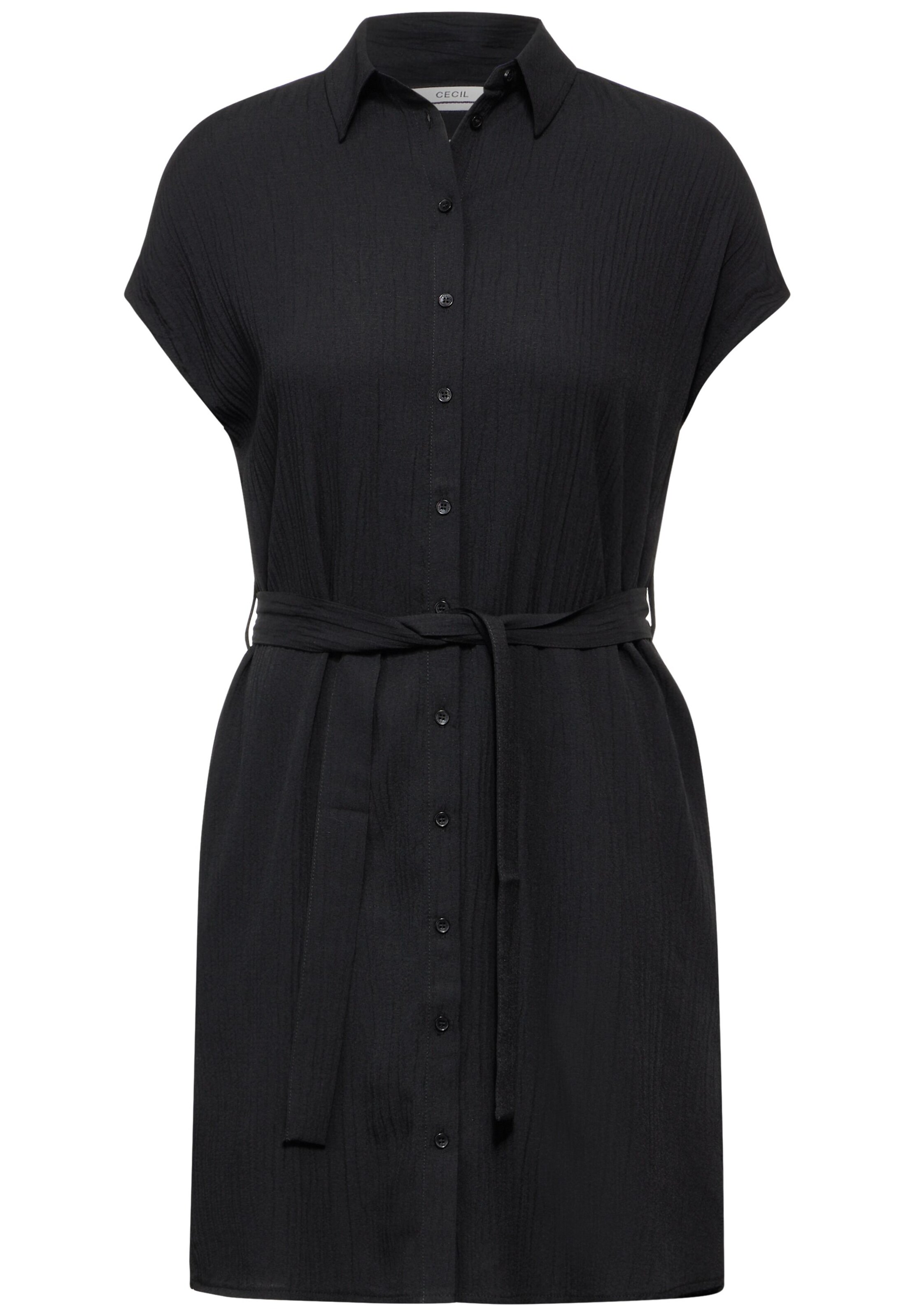 CECIL Blusenkleid in Schwarz: Vorderseite