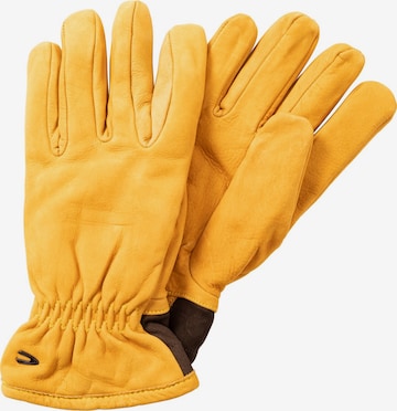 CAMEL ACTIVE Full Finger Gloves in Yellow: front