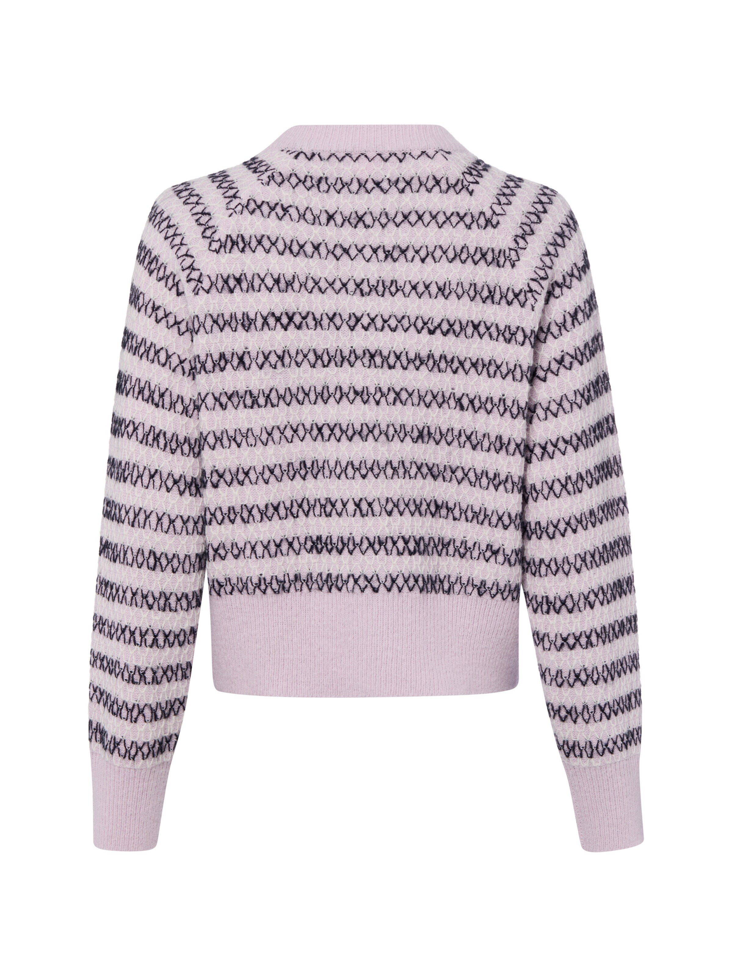 YAS Gebreid vest 'Musa' in Lila