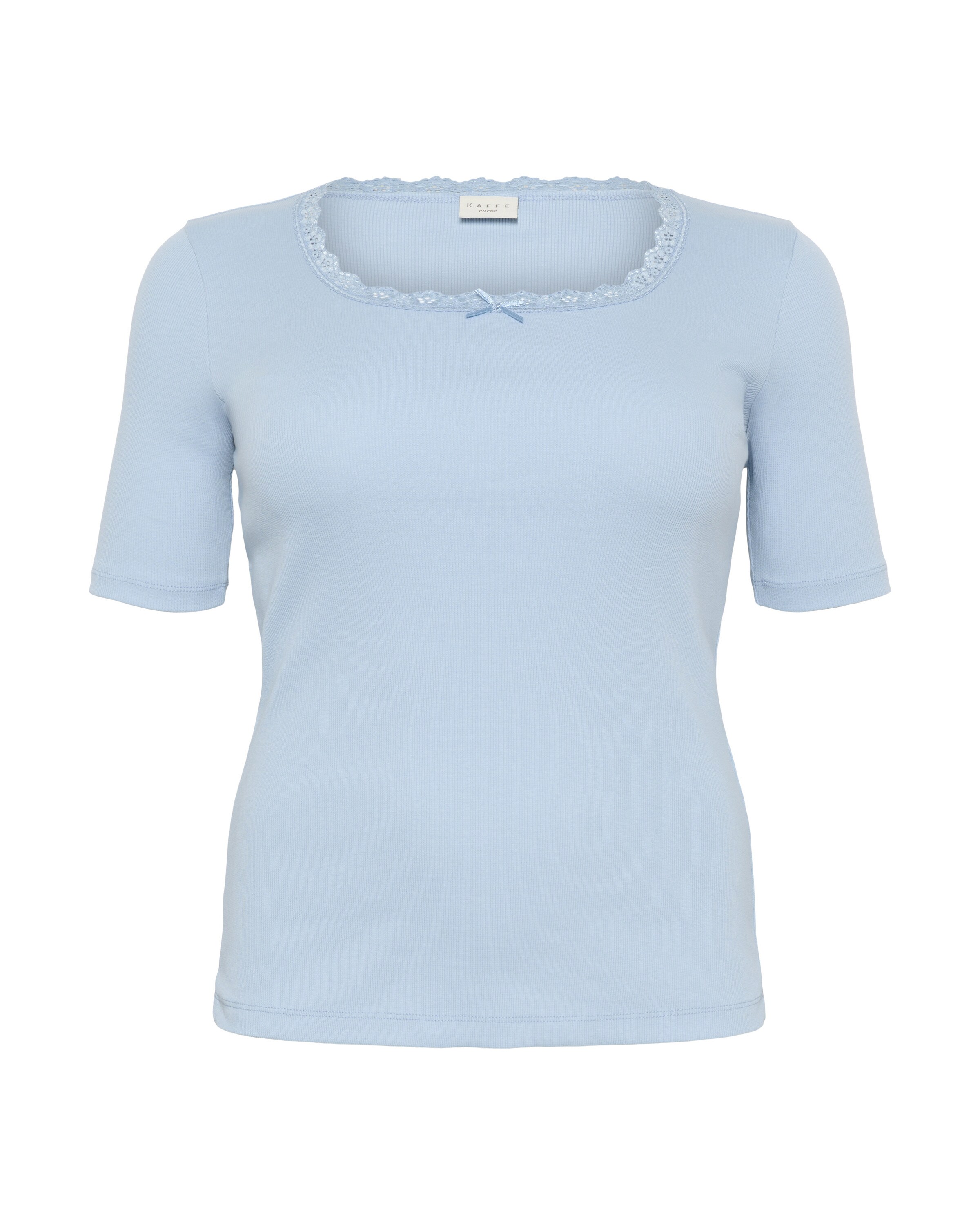 KAFFE CURVE - Camisa 'KCbritt' em azul: frente