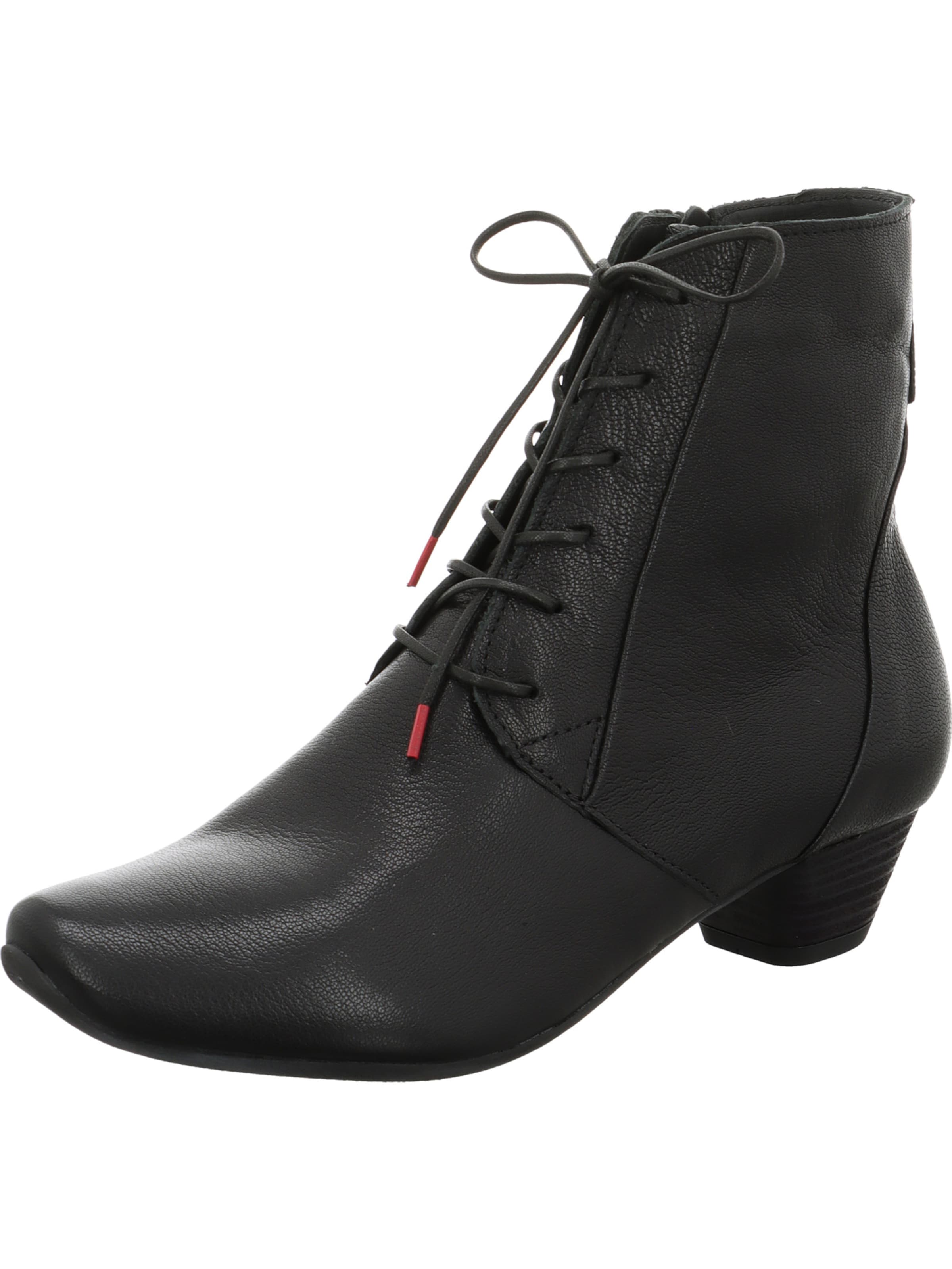 THINK! Schnürstiefelette 'Aida' in Schwarz: Vorderseite