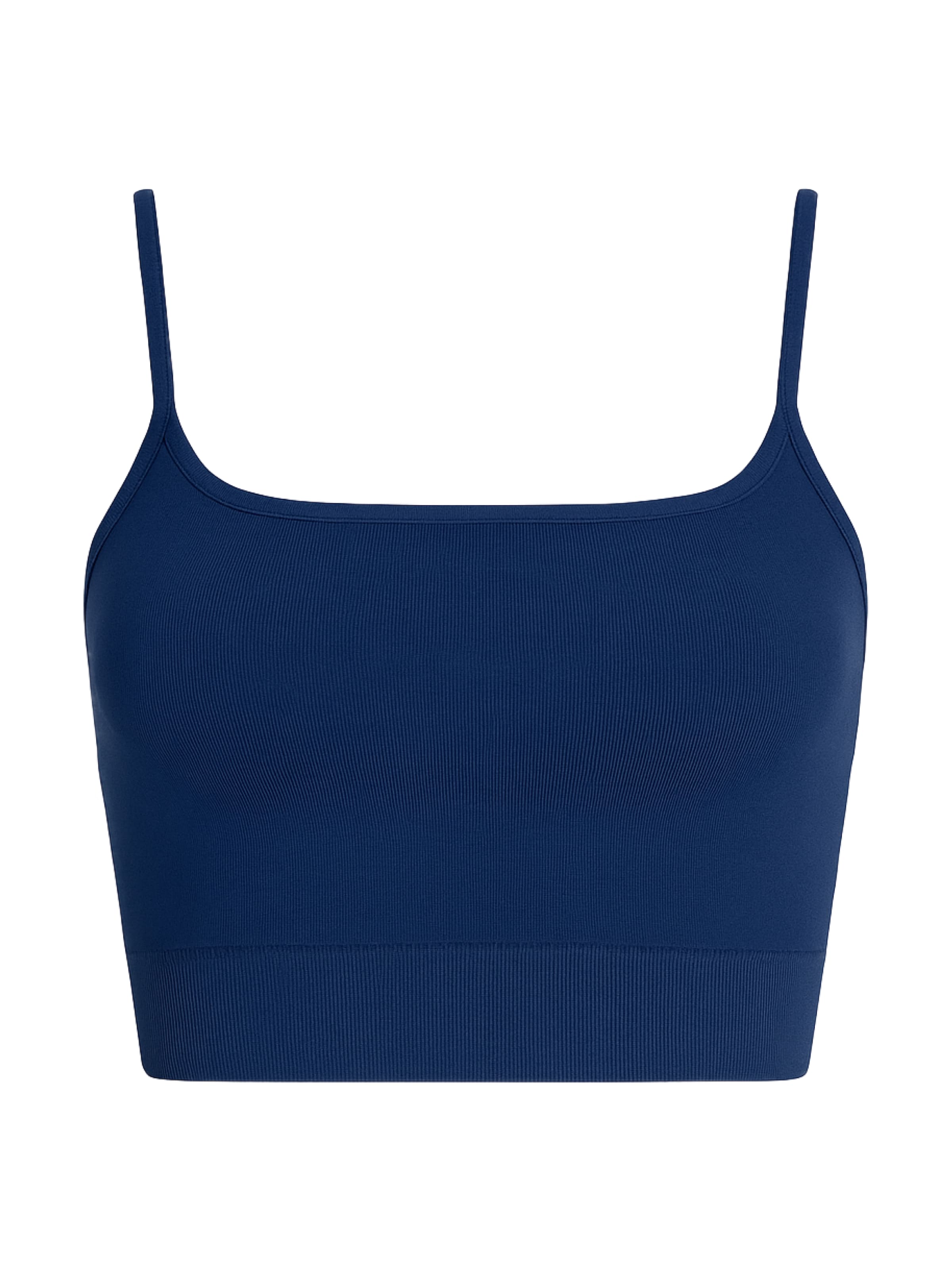 Justever Bustier Sport-BH in Blau: Vorderseite