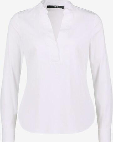 Camicia da donna di zero in bianco: frontale