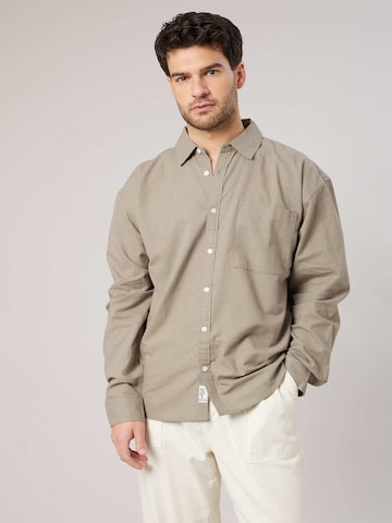 Fit confort Chemise business 'Solemio' Deeluxe en vert : devant