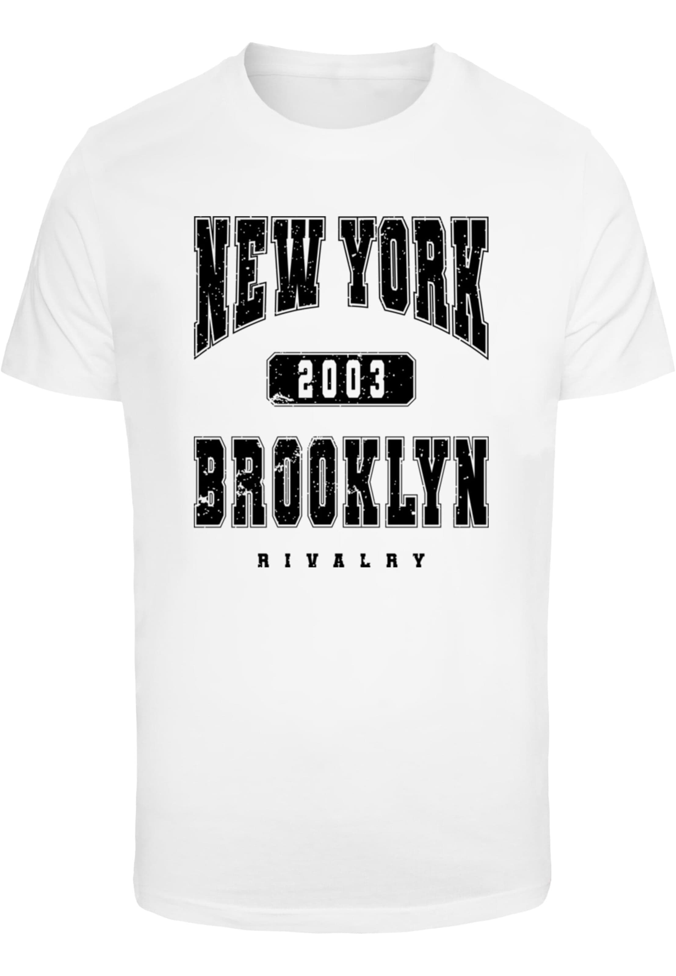 Maglietta 'Brooklyn' di Mister Tee in bianco: frontale
