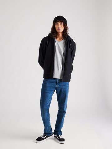 INDICODE JEANS Fleecejacke 'Reid' in Schwarz