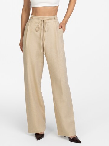 Baggy Pantalon 'Torre' mandragora en beige : devant