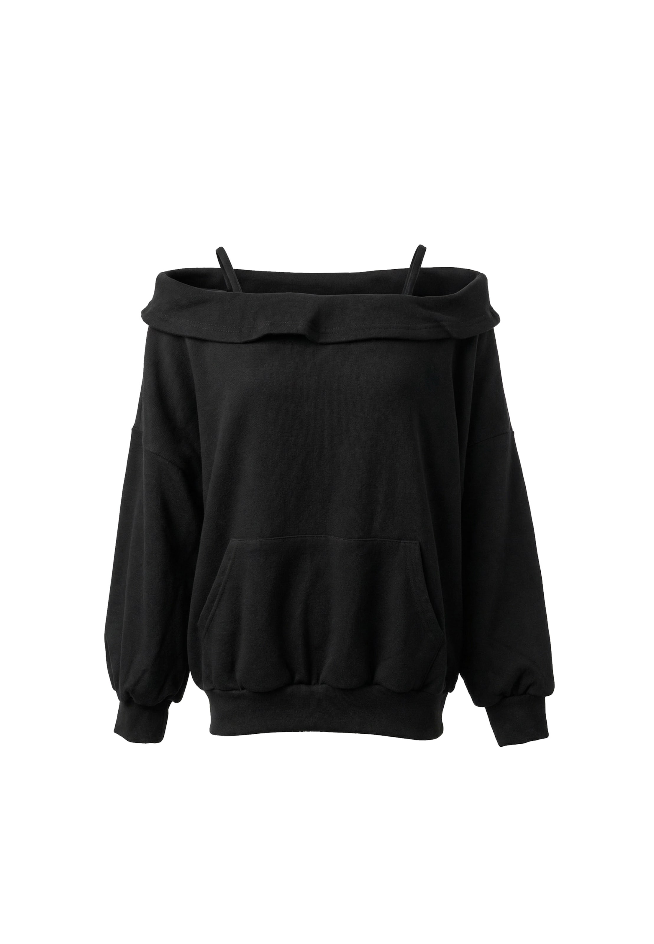 Sweat-shirt usha BLUE LABEL en noir : devant