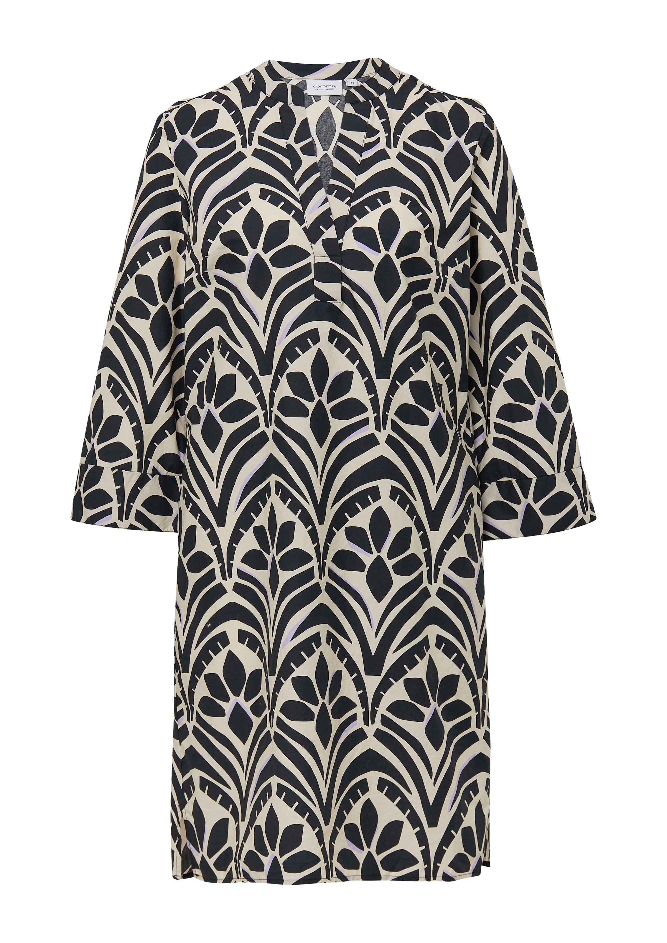 comma casual identity Kleid in Schwarz: Vorderseite