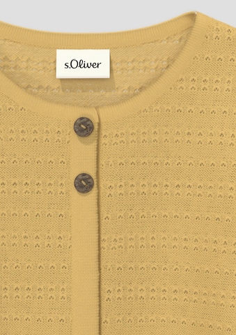 s.Oliver Knit cardigan in Yellow