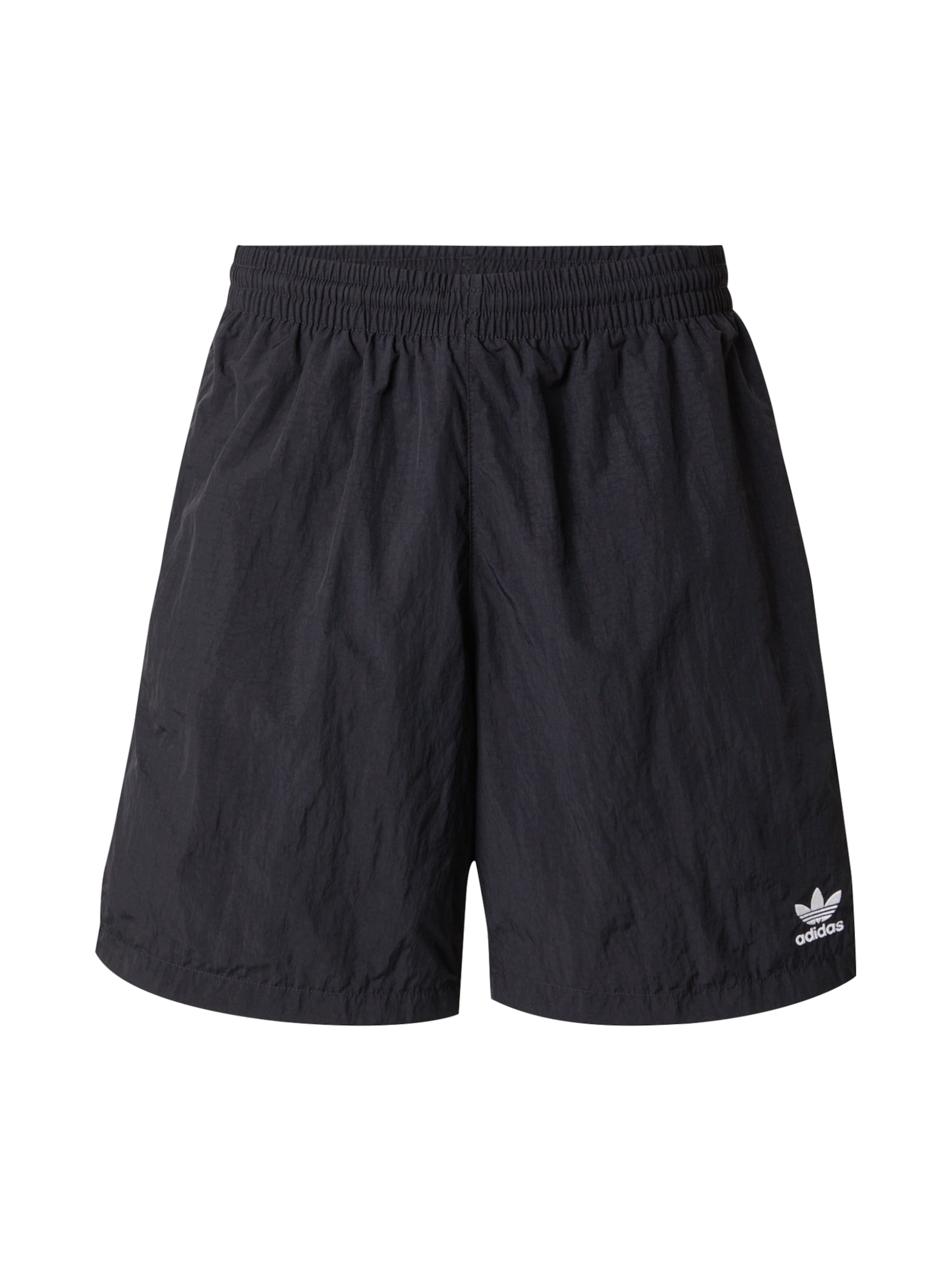 ADIDAS ORIGINALS - Loosefit Pantalón 'Trefoil Essentials' en negro: frente
