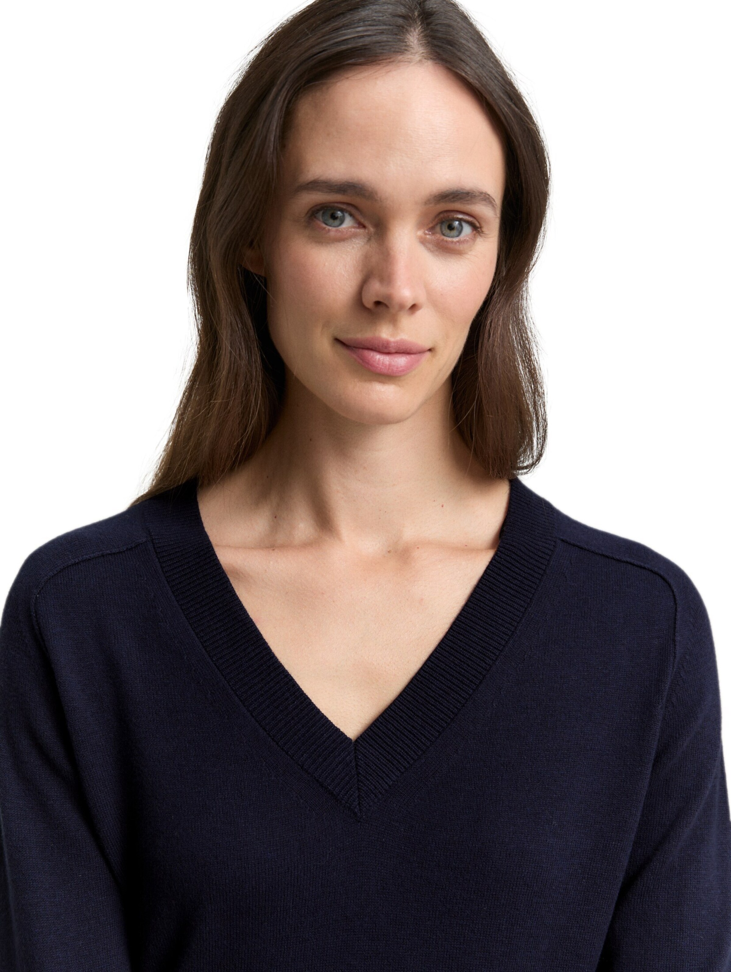 TOM TAILOR Gebreide jurk in Blauw