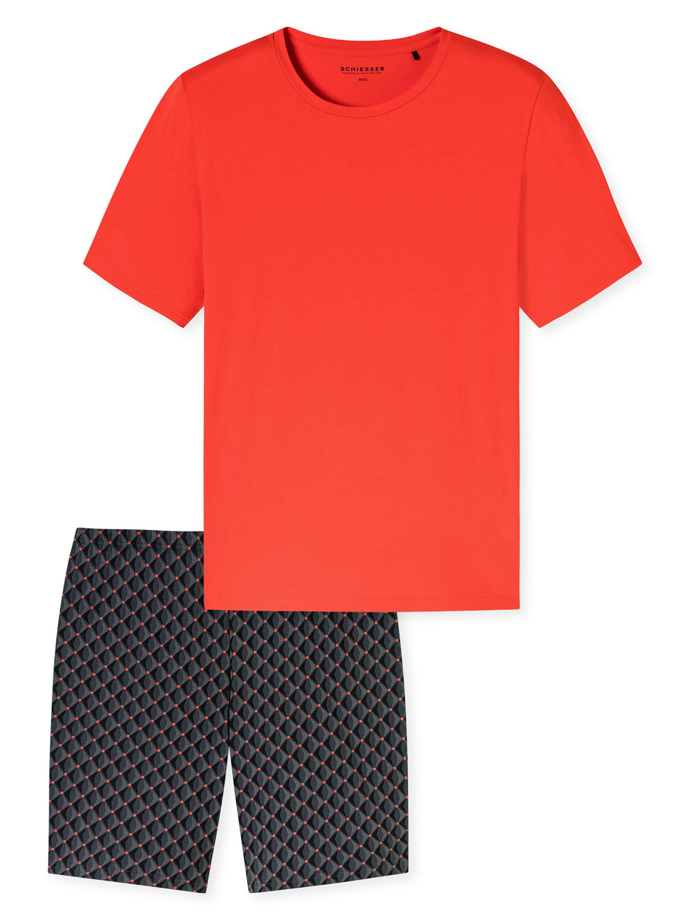 SCHIESSER Shorty ' Casual Essentials ' in Rot: Vorderseite