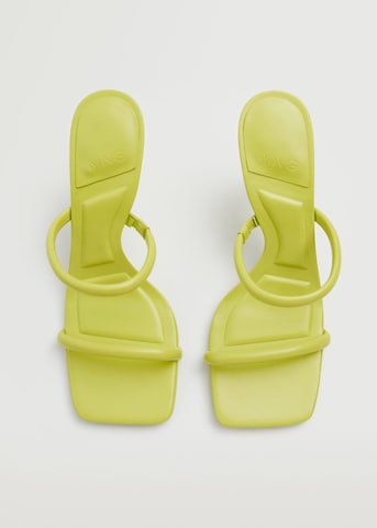 MANGO Sandalen met riem 'Par' in Groen