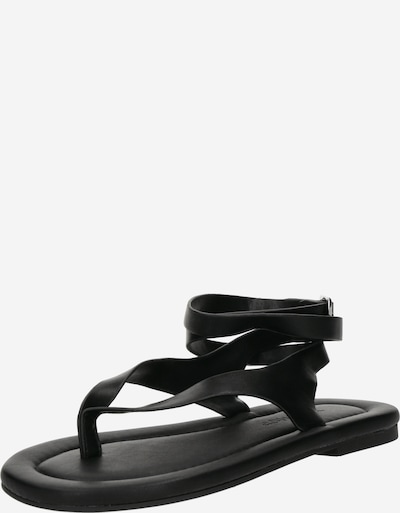Šlepetės per pirštą 'Jeremiah' iš TOPSHOP, spalva – juoda, Prekių apžvalga