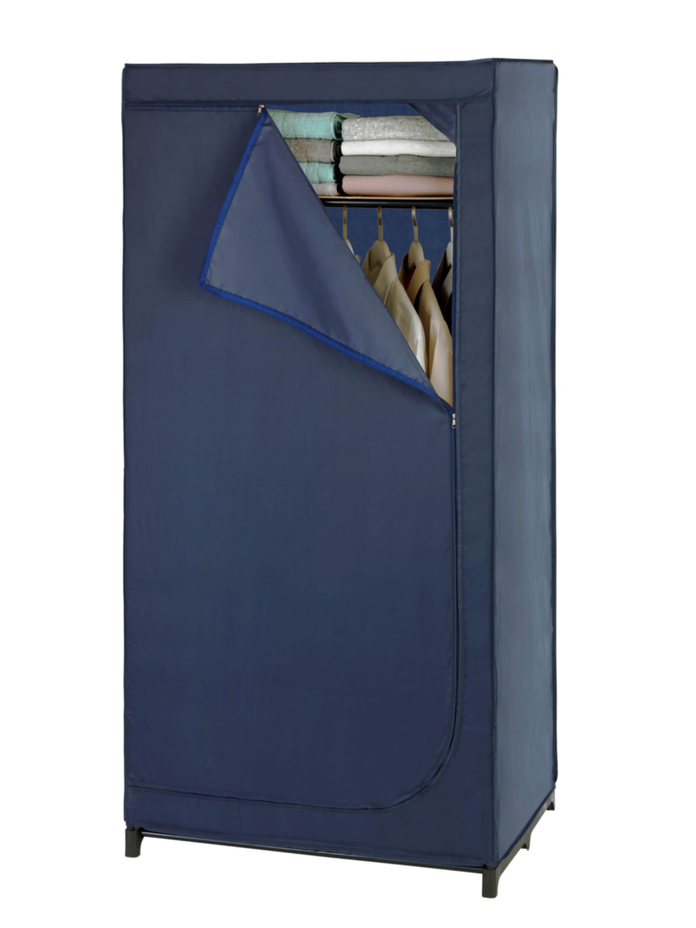 Wenko Kleiderschrank 'Business' in Blau: Vorderseite