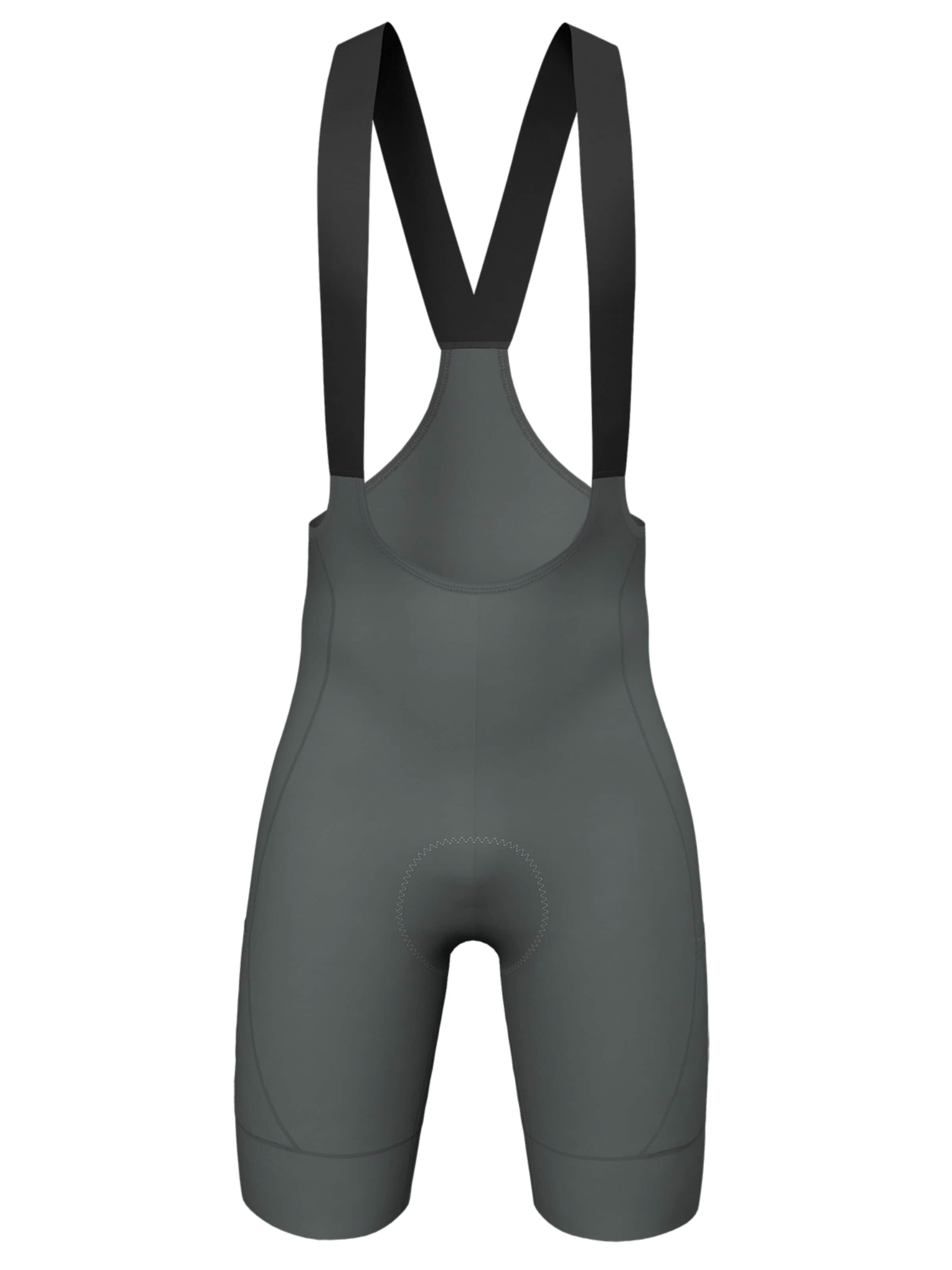 WULIBIKE Skinny Workout Pants 'Wulibike Herren Radhose Kompression 3D-Polster 3-Taschen' in Grey: front