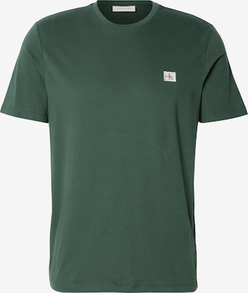 Calvin Klein Jeans T-shirt i grön: framsida